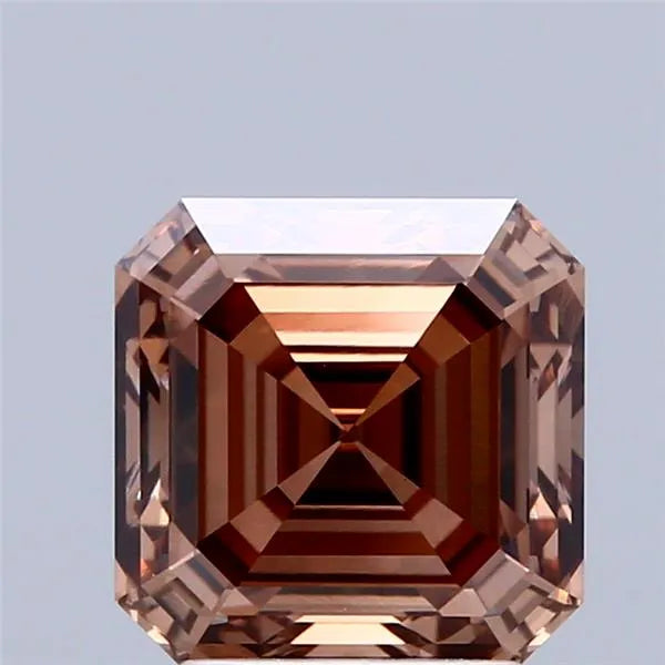 3.05ct Asscher Lab Grown Diamond (Colour Fancy Brown, Clarity VVS2, IGI Certified)