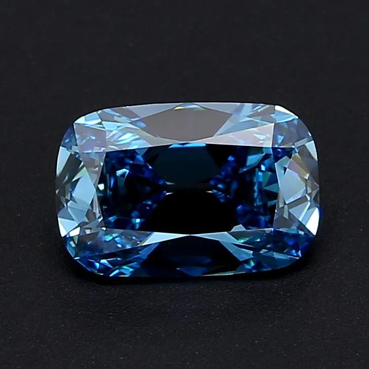 3.06ct Cushion brilliant Lab Grown Diamond (Colour Fancy Vivid Blue, Clarity VS2, IGI Certified)