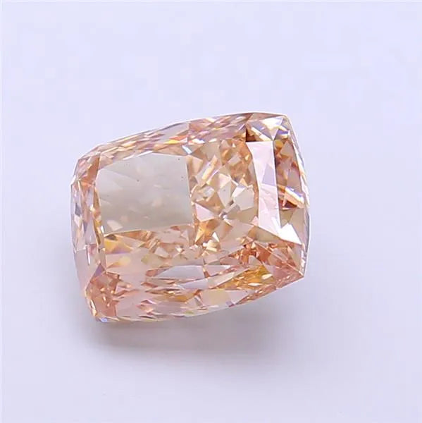 3.10ct Cushion modified Lab Grown Diamond (Colour Fancy Light Brown, Clarity VS1, IGI Certified)