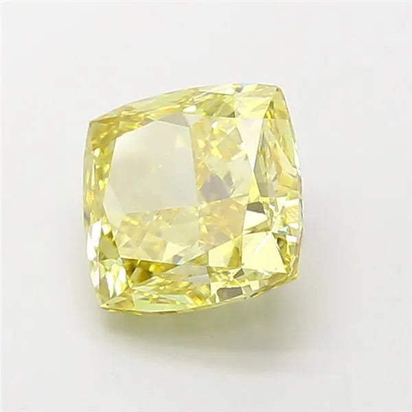 3.10ct Cushion modified Lab Grown Diamond (Colour Fancy Yellow, Clarity VS1, IGI Certified)