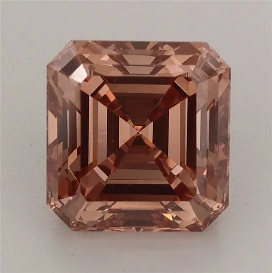 3.12ct Asscher Lab Grown Diamond (Colour Fancy Orange Brown, Clarity VS1, IGI Certified)