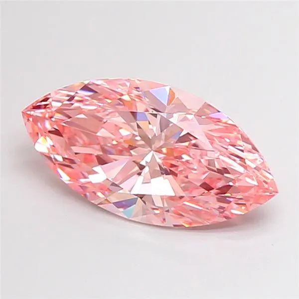 3.22ct Marquise Lab Grown Diamond (Colour Fancy Vivid Pink, Clarity VVS2, IGI Certified)