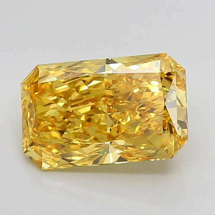 3.34ct Radiant Lab Grown Diamond (Colour Fancy Vivid Yellow, Clarity SI1, IGI Certified)