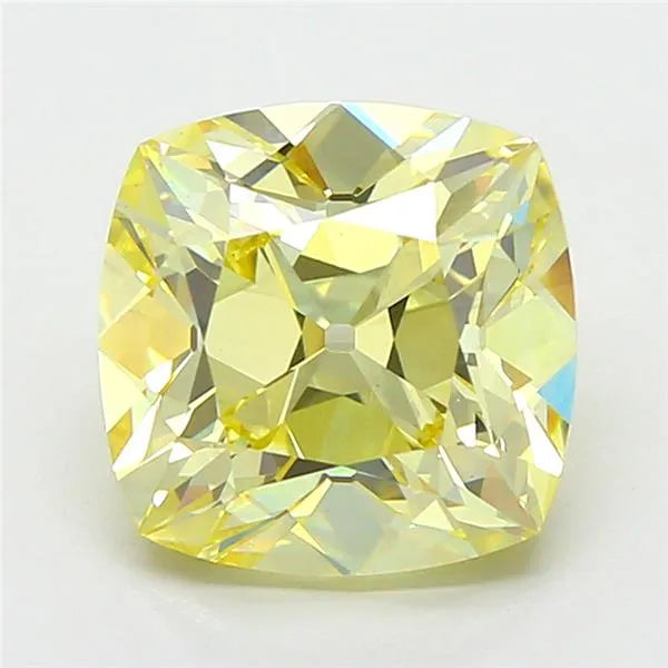 3.58ct Cushion modified Lab Grown Diamond (Colour Fancy Yellow, Clarity VS1, IGI Certified)