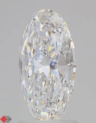 3.00ct Oval Lab Grown Diamond (Colour E, Clarity VVS2, IGI Certified) - Jewelry by Cleo