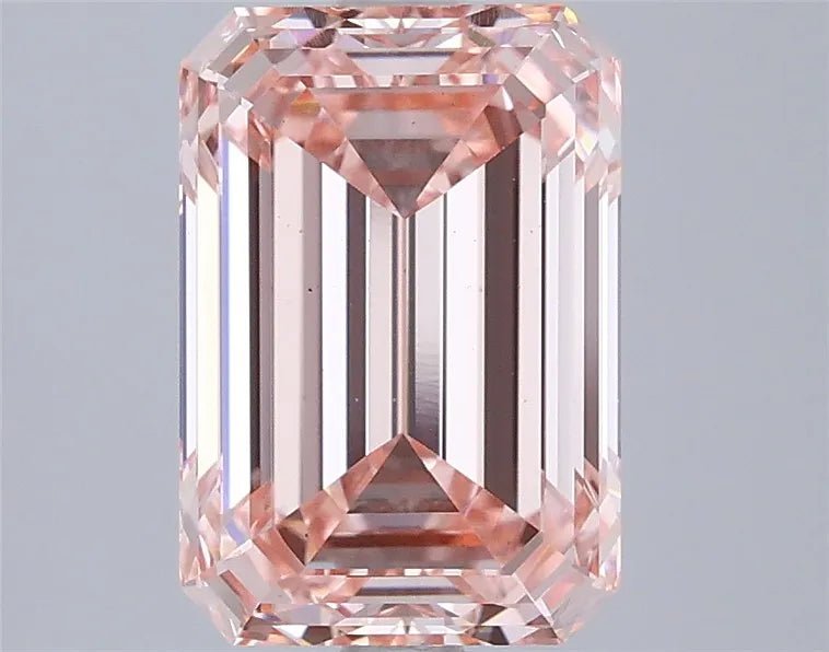 3.01ct Emerald Lab Grown Diamond (Colour Fancy Intense Pink, Clarity VS1, IGI Certified) - Jewelry by Cleo