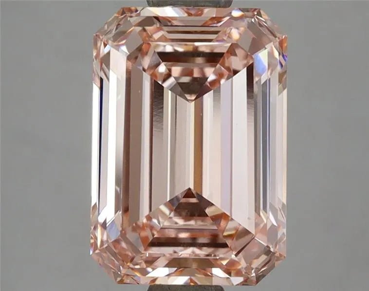 3.01ct Emerald Lab Grown Diamond (Colour Fancy Intense Pink, Clarity VS1, IGI Certified) - Jewelry by Cleo
