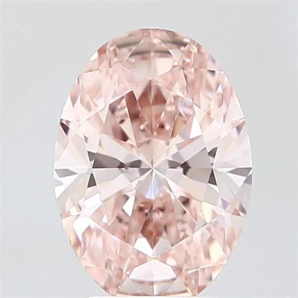 3.01ct Oval Lab Grown Diamond (Colour Fancy Intense Pink, Clarity VS1, IGI Certified) - Jewelry by Cleo