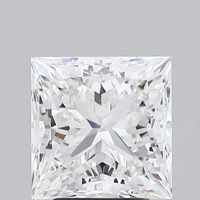 3.02ct Princess Lab Grown Diamond (Colour E, Clarity VVS2, IGI Certified) - Jewelry by Cleo
