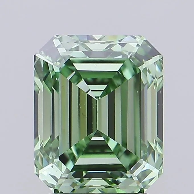 3.03ct Emerald Lab Grown Diamond (Colour Fancy Vivid Green, Clarity VS1, IGI Certified) - Jewelry by Cleo