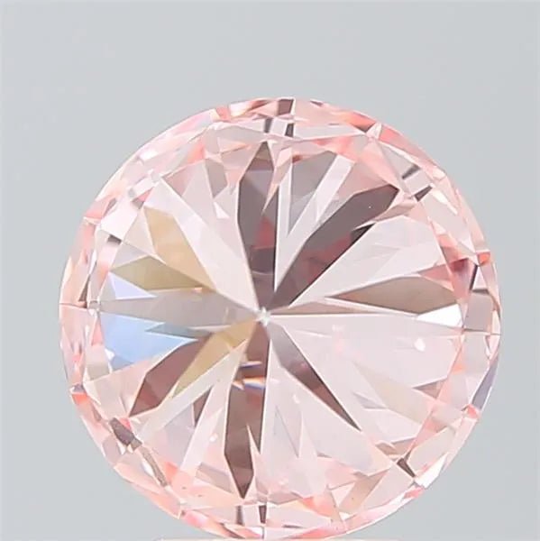 3.04ct Round Lab Grown Diamond (Colour Fancy Intense Pink, Clarity VS1, Cut ID, IGI Certified) - Jewelry by Cleo