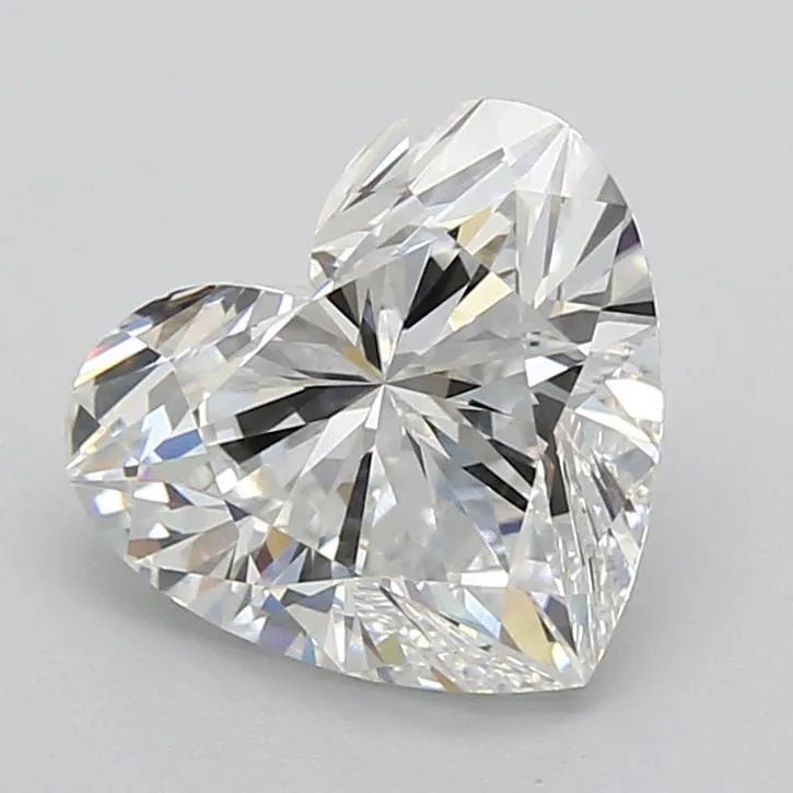 3.09ct Heart Lab Grown Diamond (Colour D, Clarity VVS2, IGI Certified) - Jewelry by Cleo