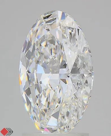 3.09ct Oval Lab Grown Diamond (Colour E, Clarity VVS2, IGI Certified) - Jewelry by Cleo