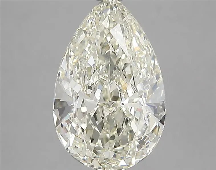 3.11ct Pear Natural Diamond (Colour K, Clarity VS1, Cut VG, IGI Certified) - Jewelry by Cleo