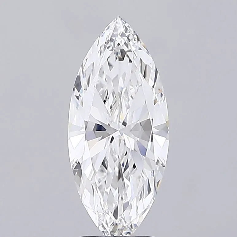 3.23ct Marquise Lab Grown Diamond (Colour E, Clarity VVS2, IGI Certified) - Jewelry by Cleo