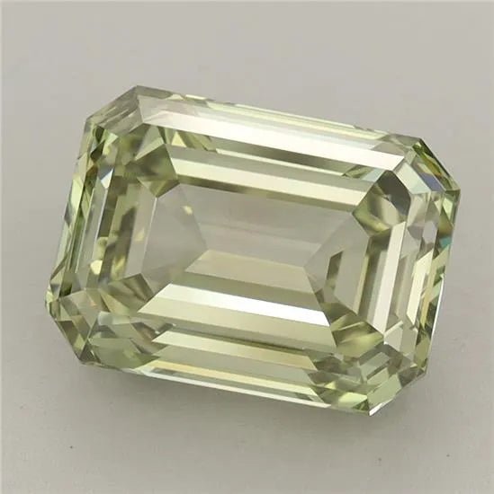 3.49ct Emerald Lab Grown Diamond (Colour Fancy Intense Green, Clarity VVS2, IGI Certified) - Jewelry by Cleo