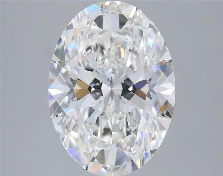 3.59ct Oval Lab Grown Diamond (Colour F, Clarity VVS2, IGI Certified) - Jewelry by Cleo
