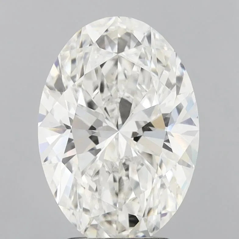 3.08ct Oval Lab Grown Diamond (Colour G, Clarity VVS2, IGI Certified)
