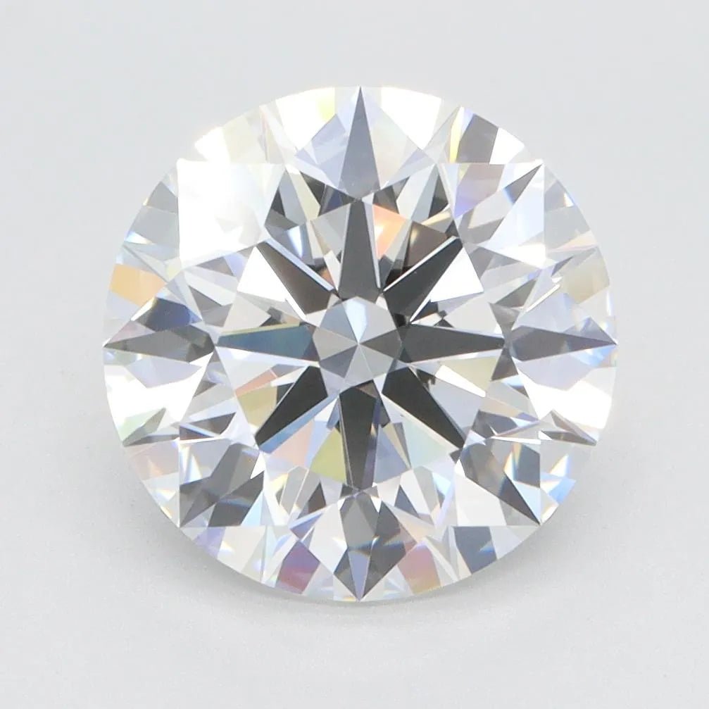 3.66ct Round Lab Grown Diamond (Colour F, Clarity IF, Cut ID, IGI Certified) - Jewelry by Cleo