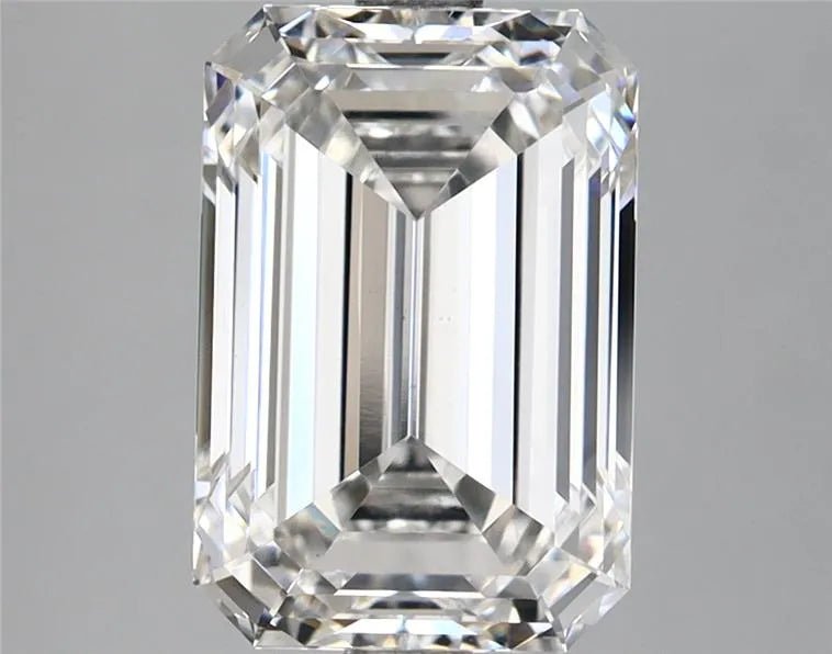 3.69ct Emerald Lab Grown Diamond (Colour F, Clarity VS1, IGI Certified) - Jewelry by Cleo