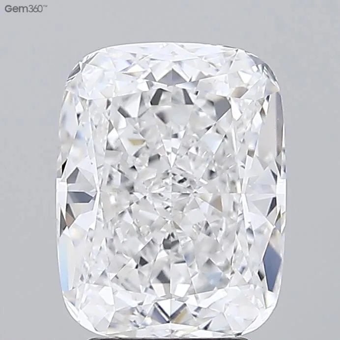 3.95ct Cushion brilliant Lab Grown Diamond (Colour E, Clarity VVS2, GIA Certified) - Jewelry by Cleo