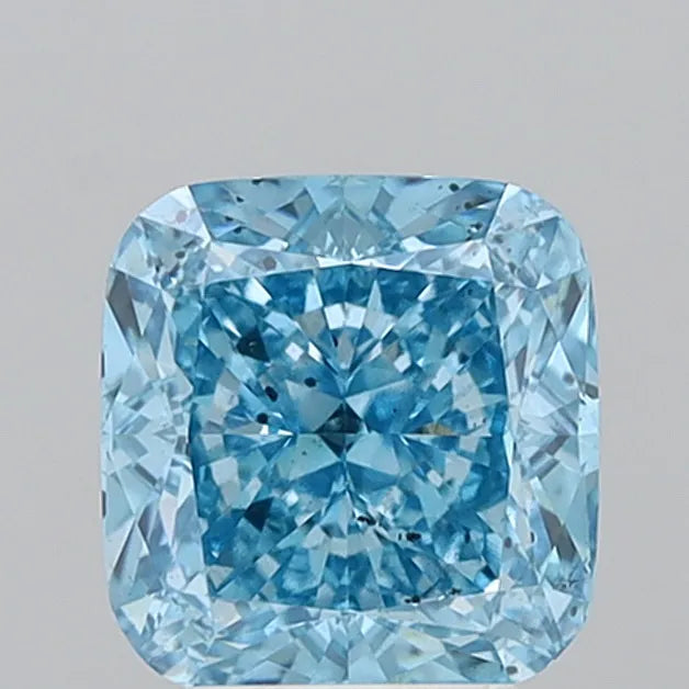 4.01ct Cushion modified Lab Grown Diamond (Colour Fancy Vivid Blue, Clarity SI2, IGI Certified)