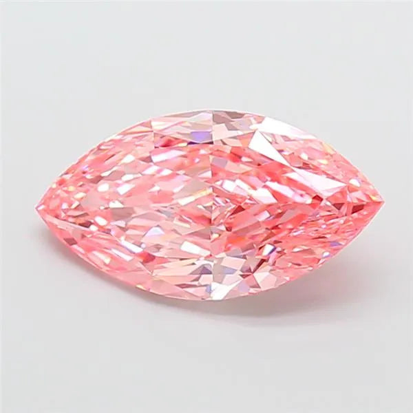 4.03ct Marquise Lab Grown Diamond (Colour Fancy Vivid Pink, Clarity VVS2, IGI Certified)