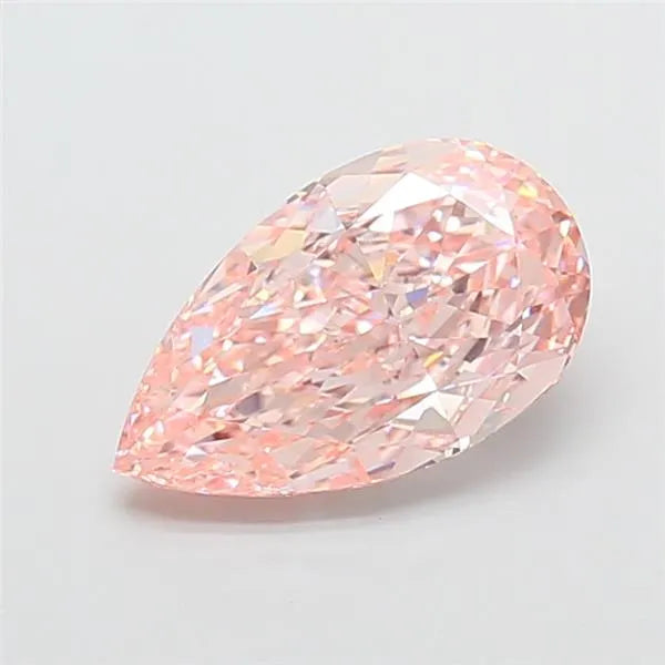 4.04ct Pear Lab Grown Diamond (Colour Fancy Vivid Pink, Clarity VVS2, IGI Certified)