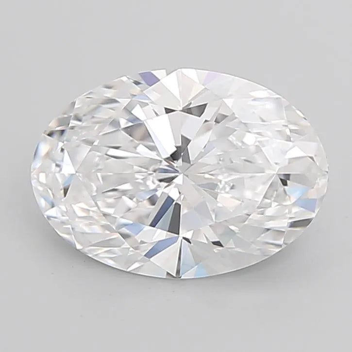 4.10ct Oval Lab Grown Diamond (Colour D, Clarity VVS2, Cut EX, IGI Certified)
