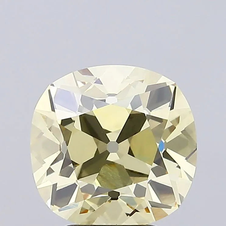 4.40ct Cushion brilliant Lab Grown Diamond (Colour Fancy Yellow, Clarity VVS2, IGI Certified)