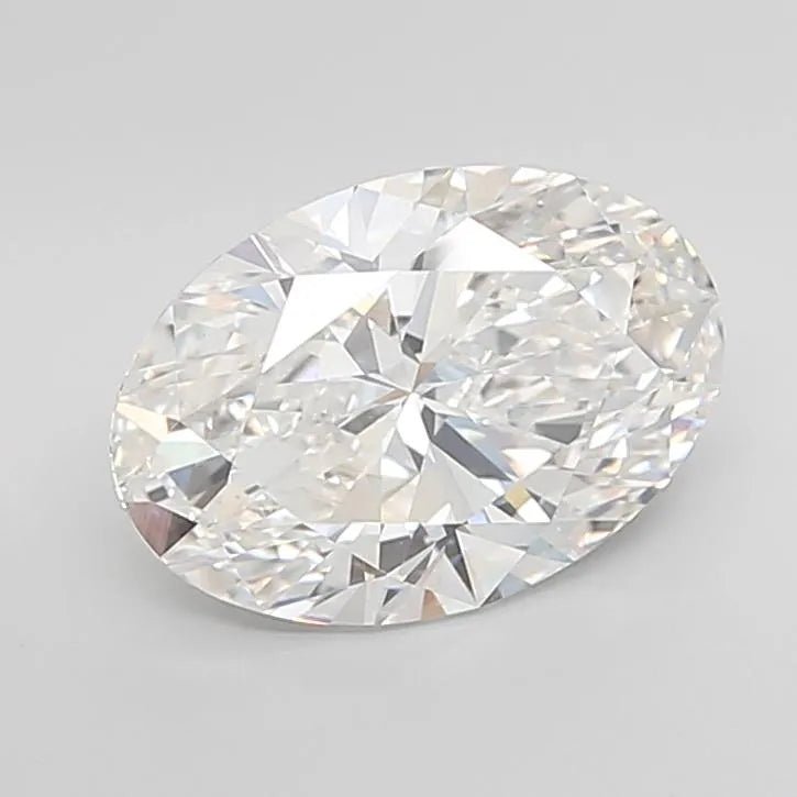 4.01ct Oval Lab Grown Diamond (Colour E, Clarity VVS2, IGI Certified) - Jewelry by Cleo