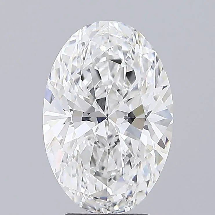 4.01ct Oval Lab Grown Diamond (Colour F, Clarity VVS2, IGI Certified) - Jewelry by Cleo