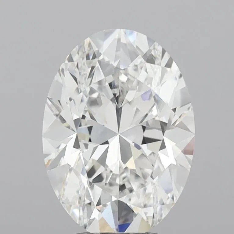 4.02ct Oval Lab Grown Diamond (Colour F, Clarity VVS2, IGI Certified) - Jewelry by Cleo