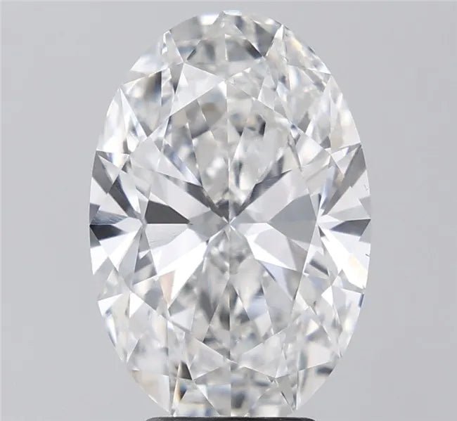4.02ct Oval Lab Grown Diamond (Colour F, Clarity VVS2, IGI Certified) - Jewelry by Cleo