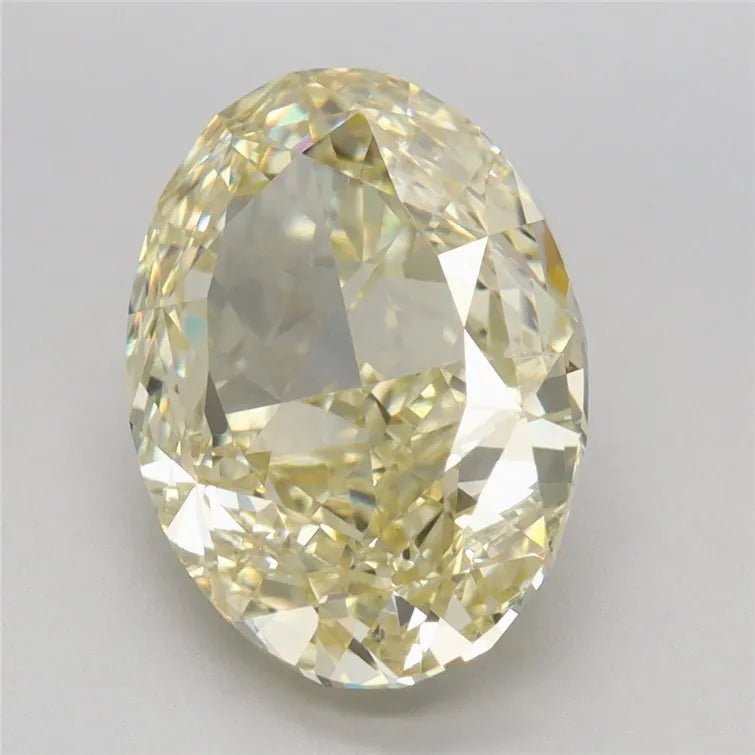 4.02ct Oval Lab Grown Diamond (Colour Fancy Intense Yellow, Clarity VVS2, IGI Certified) - Jewelry by Cleo