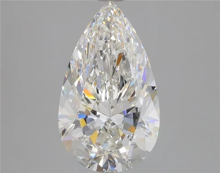 4.02ct Pear Lab Grown Diamond (Colour G, Clarity VS1, IGI Certified) - Jewelry by Cleo