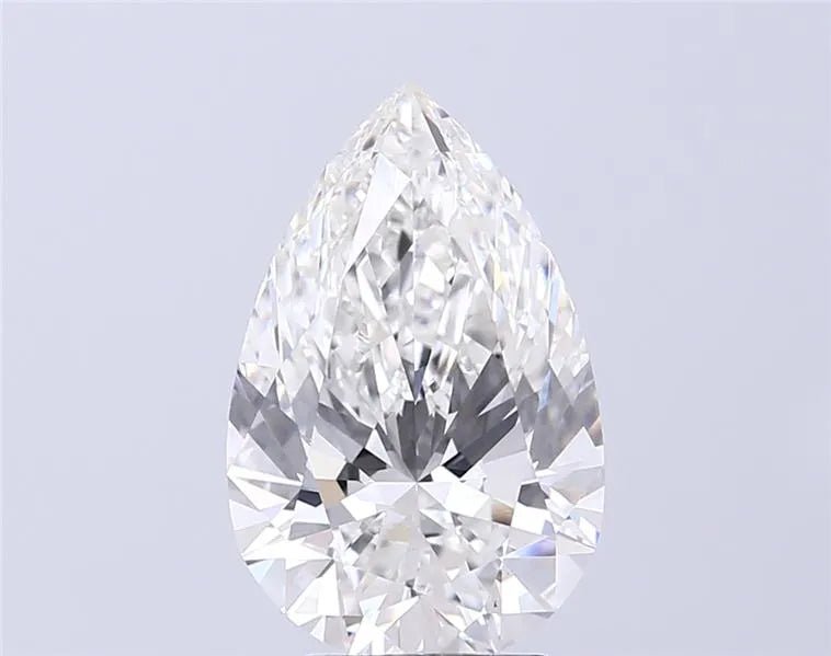 4.03ct Pear Lab Grown Diamond (Colour E, Clarity VVS2, IGI Certified) - Jewelry by Cleo