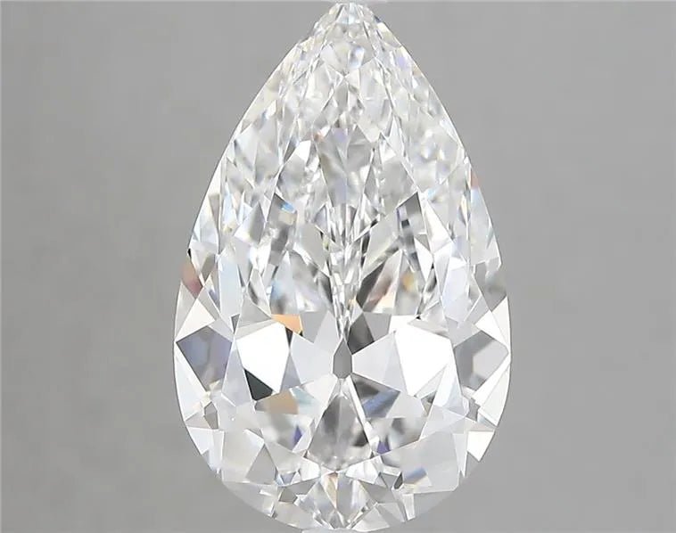 4.05ct Pear Lab Grown Diamond (Colour E, Clarity VVS2, IGI Certified) - Jewelry by Cleo