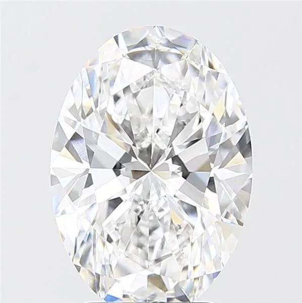 4.06ct Oval Lab Grown Diamond (Colour D, Clarity VVS2, IGI Certified) - Jewelry by Cleo