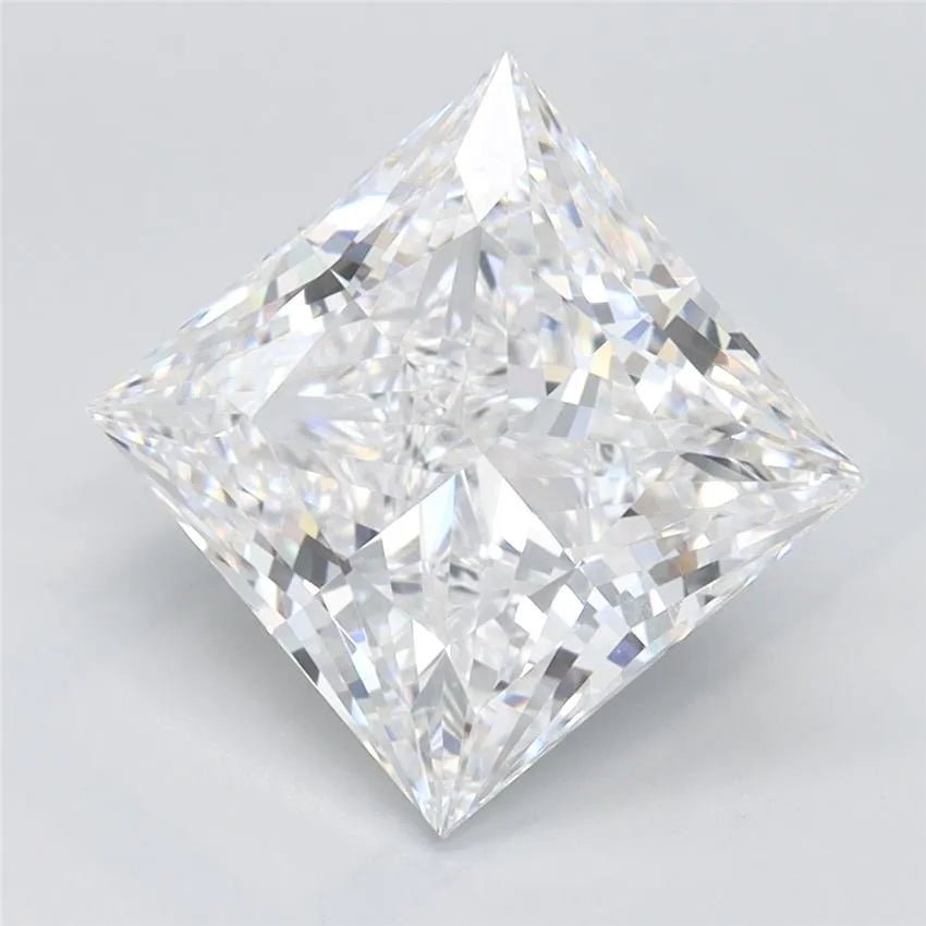 4.08ct Princess Lab Grown Diamond (Colour E, Clarity VVS1, IGI Certified) - Jewelry by Cleo