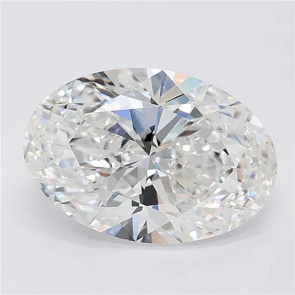 4.09ct Oval Lab Grown Diamond (Colour E, Clarity VVS2, IGI Certified) - Jewelry by Cleo