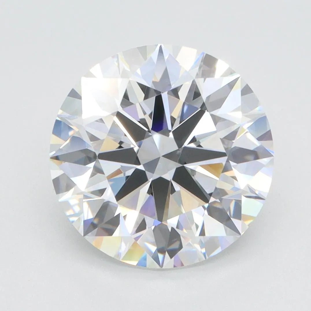 4.36ct Round Lab Grown Diamond (Colour G, Clarity VVS1, Cut ID, IGI Certified) - Jewelry by Cleo