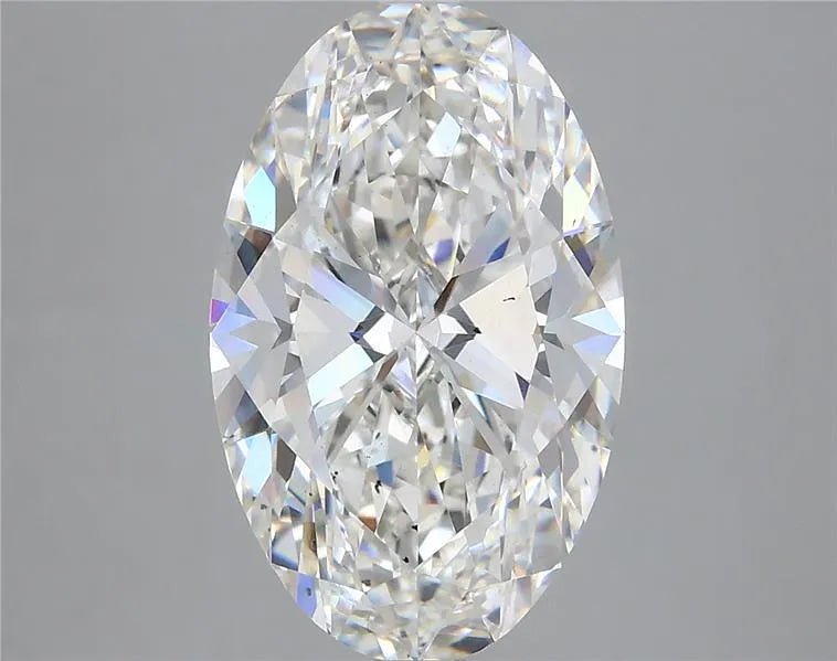 4.86ct Oval Lab Grown Diamond (Colour G, Clarity VS2, IGI Certified) - Jewelry by Cleo
