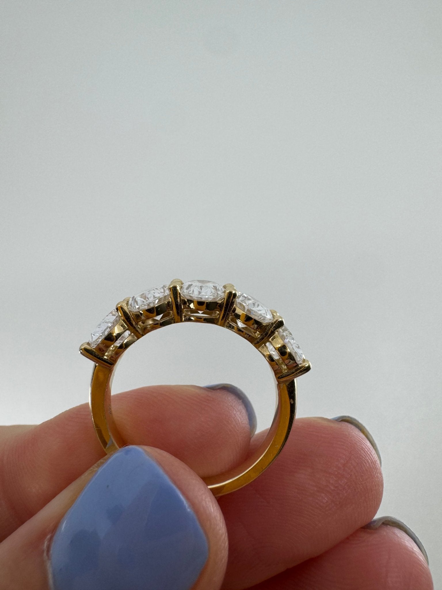 5 stone oval diamond band - Jewelry by Cleo