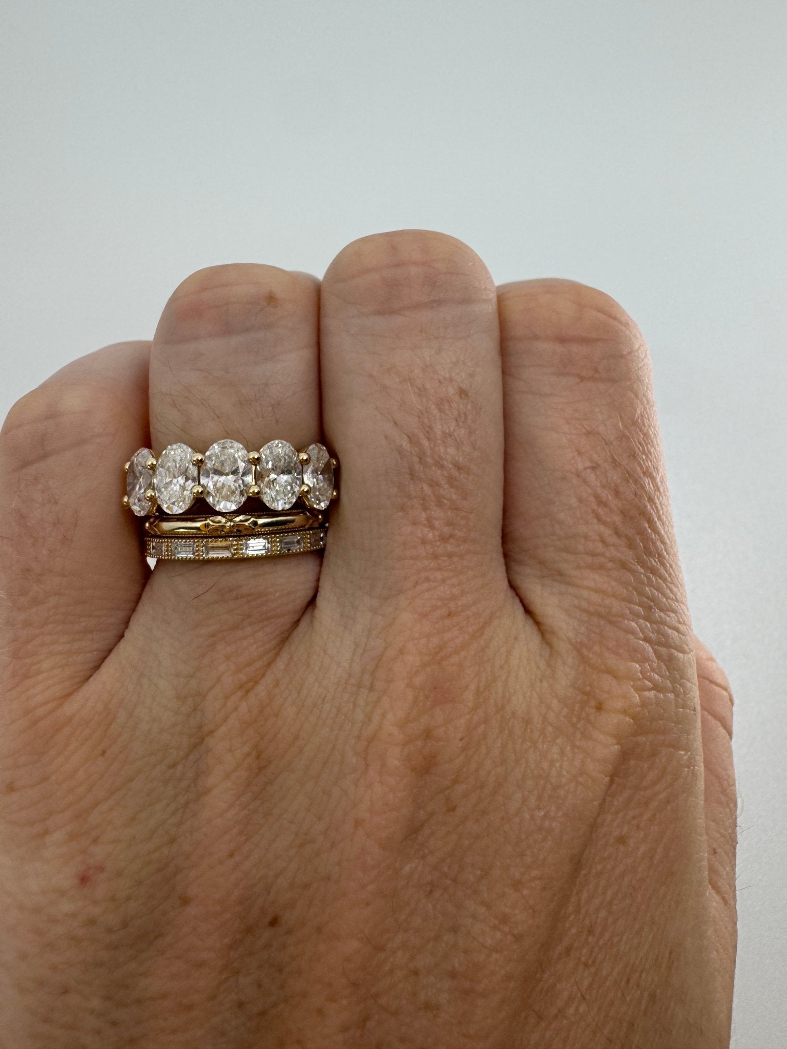5 stone oval diamond band - Jewelry by Cleo