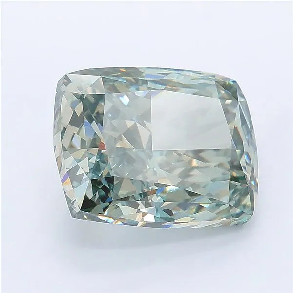 5.02ct Cushion modified Lab Grown Diamond (Colour Fancy Intense Green, Clarity VS2, IGI Certified)