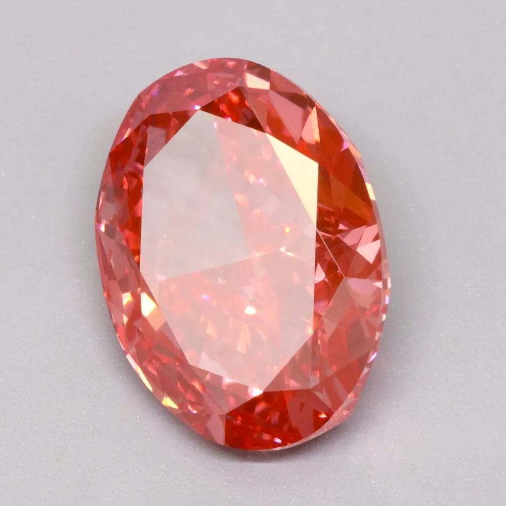 5.03ct Oval Lab Grown Diamond (Colour Fancy Vivid Pink, Clarity VS1, IGI Certified)
