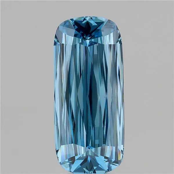 5.04ct Cushion modified Lab Grown Diamond (Colour Fancy Vivid Blue, Clarity VS1, IGI Certified)
