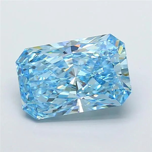 5.04ct Radiant Lab Grown Diamond (Colour Fancy Vivid Blue, Clarity VS1, IGI Certified)