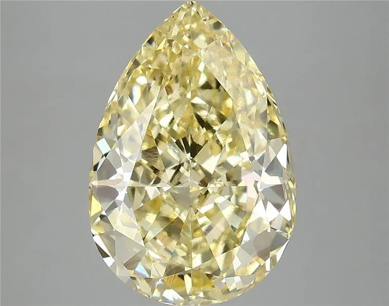 5.08ct Pear Lab Grown Diamond (Colour Fancy Intense Yellow, Clarity VS1, IGI Certified)